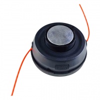 Катушка для триммера с адаптерами, автомат, чёрная, с хромированной кнопкой