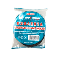 Изолента хлопчатобумажная 83 гр. 3м x13мм, черная, армированная, "MAXIMUM" МХ 03880 (03880)