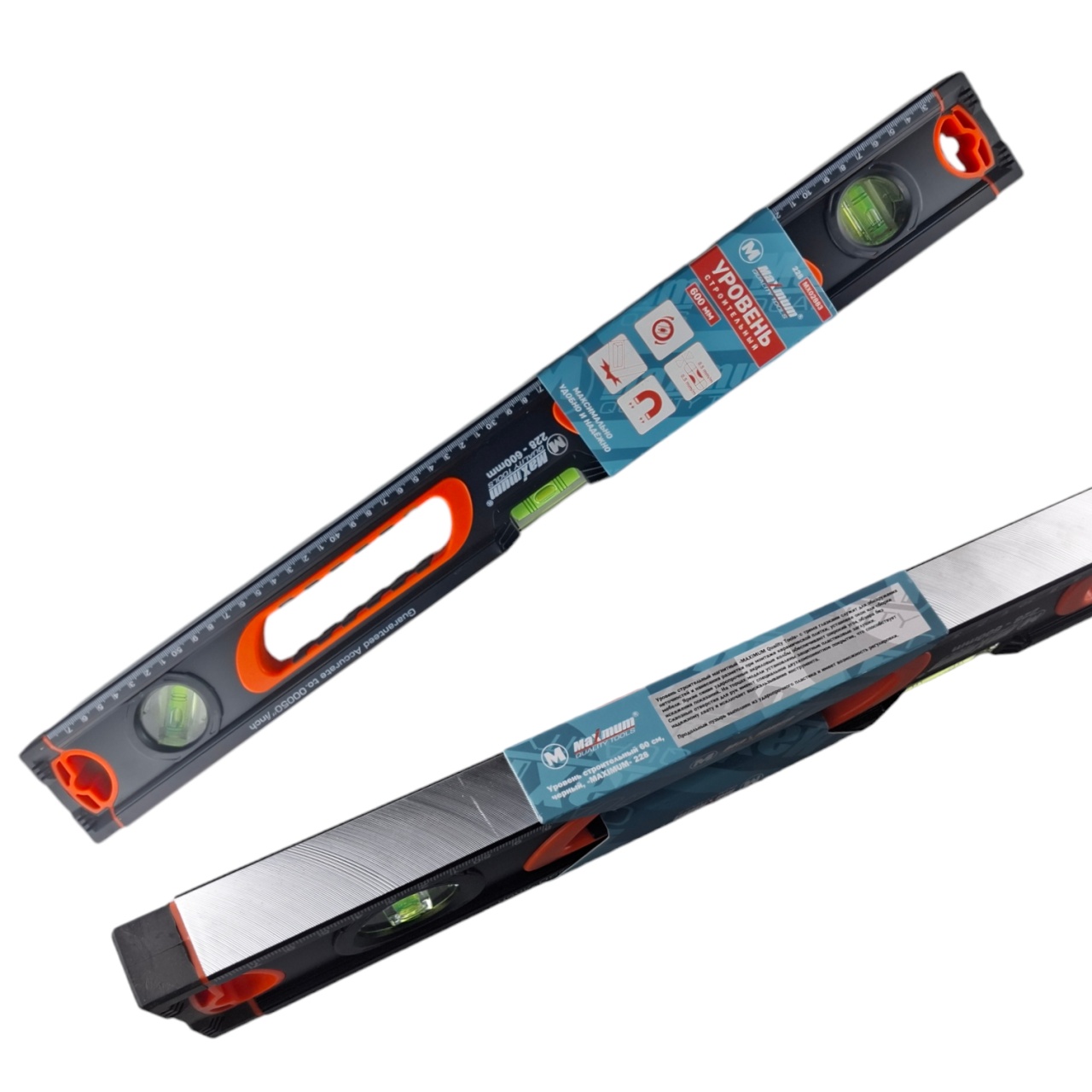 уровень пузырьковый строительный 60 см, тип 228, черный, «maximum»  (2595) оптом