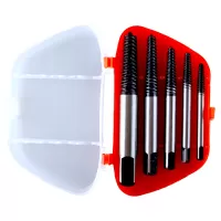 Набор экстракторов болтов HSS, 5 предметов, М3-М18, в пластиковом футляре